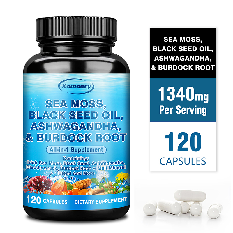 Black Seed Oil Capsule - Морской мох, масло черного тмина, ашваганда