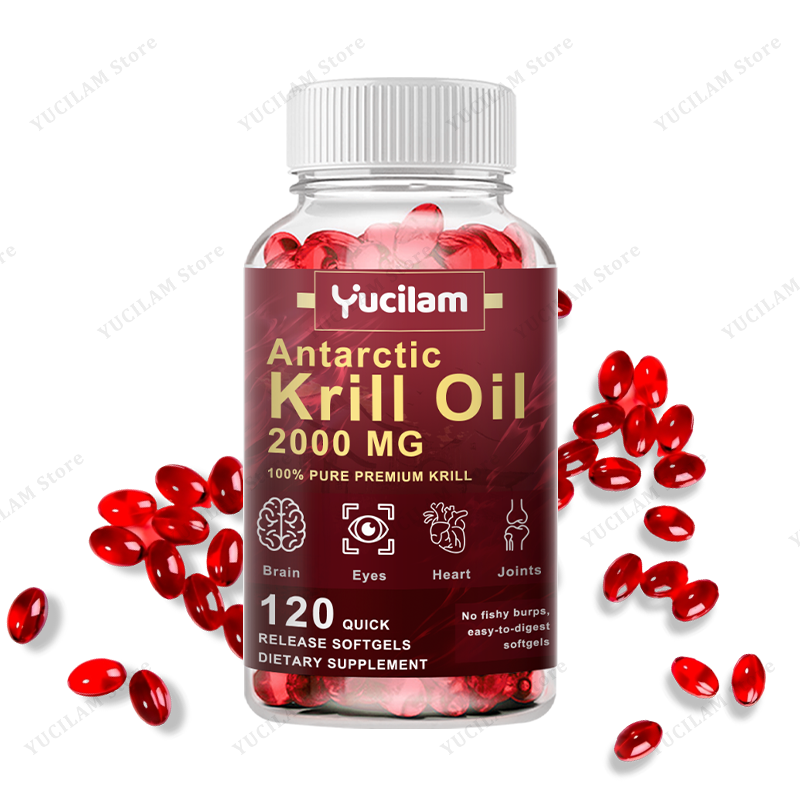 Omega 3 Fish Oil - Антарктическое масло криля 2000 мг для