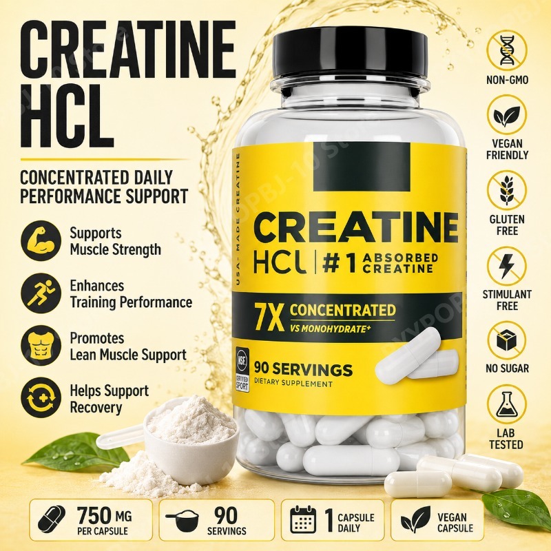 Креатин HCl 750 мг, 90 капсул, – обзор и цена Creatine Hcl Capsule