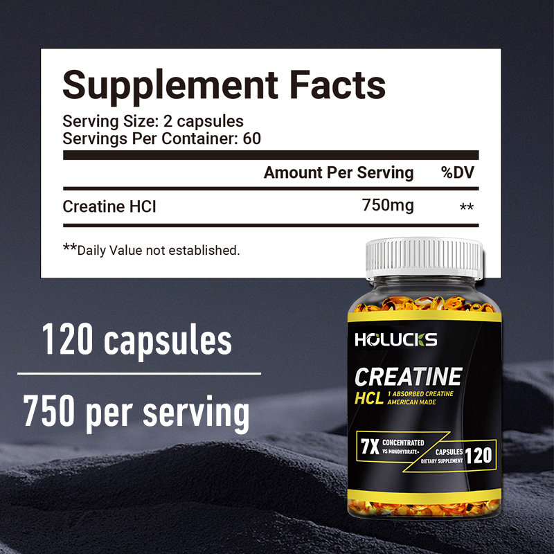 Капсулы Creatine HCL 750 мг, 7 – обзор и цена Creatine Hcl Capsule