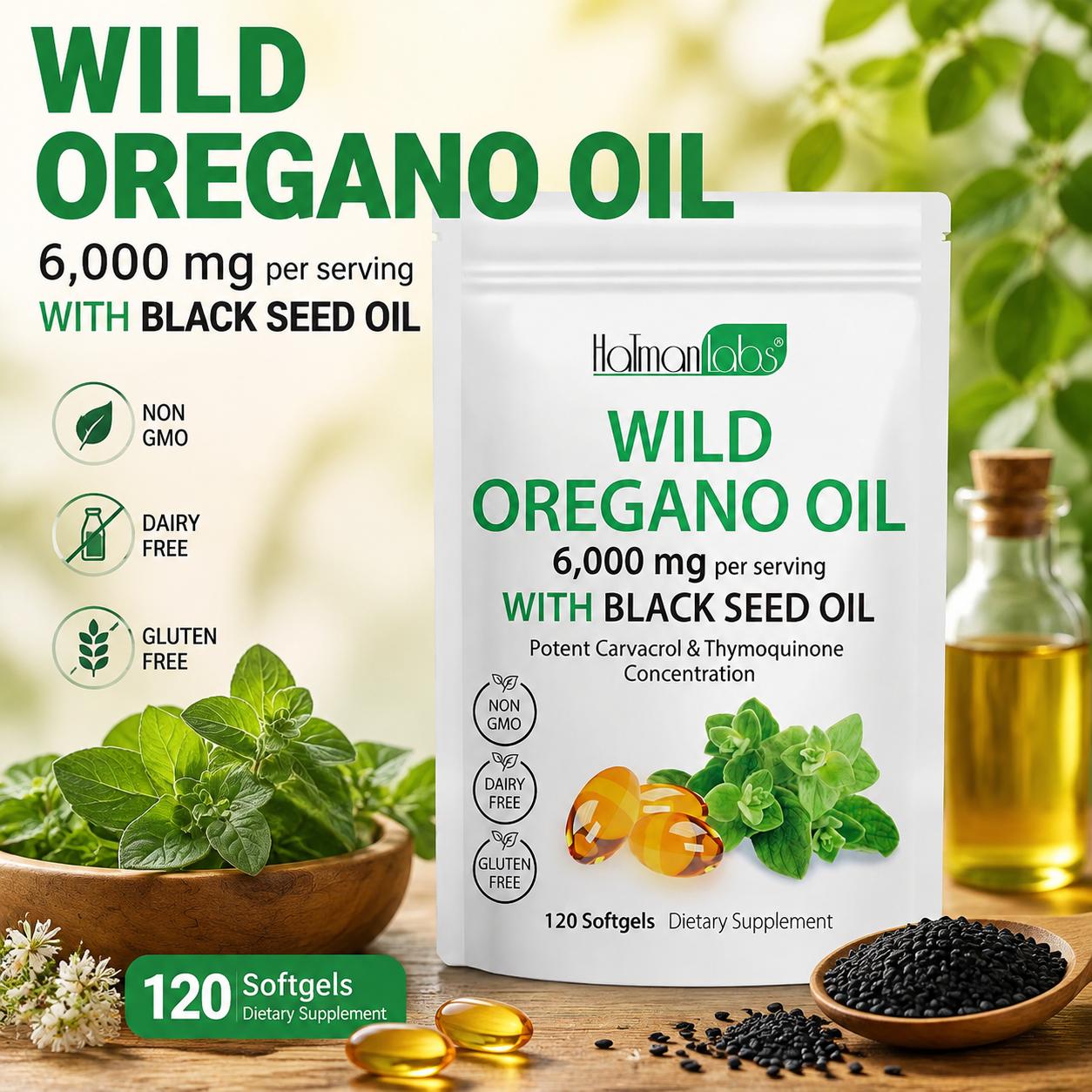 Масло дикого орегано с маслом  – обзор и цена Black Seed Oil Capsule
