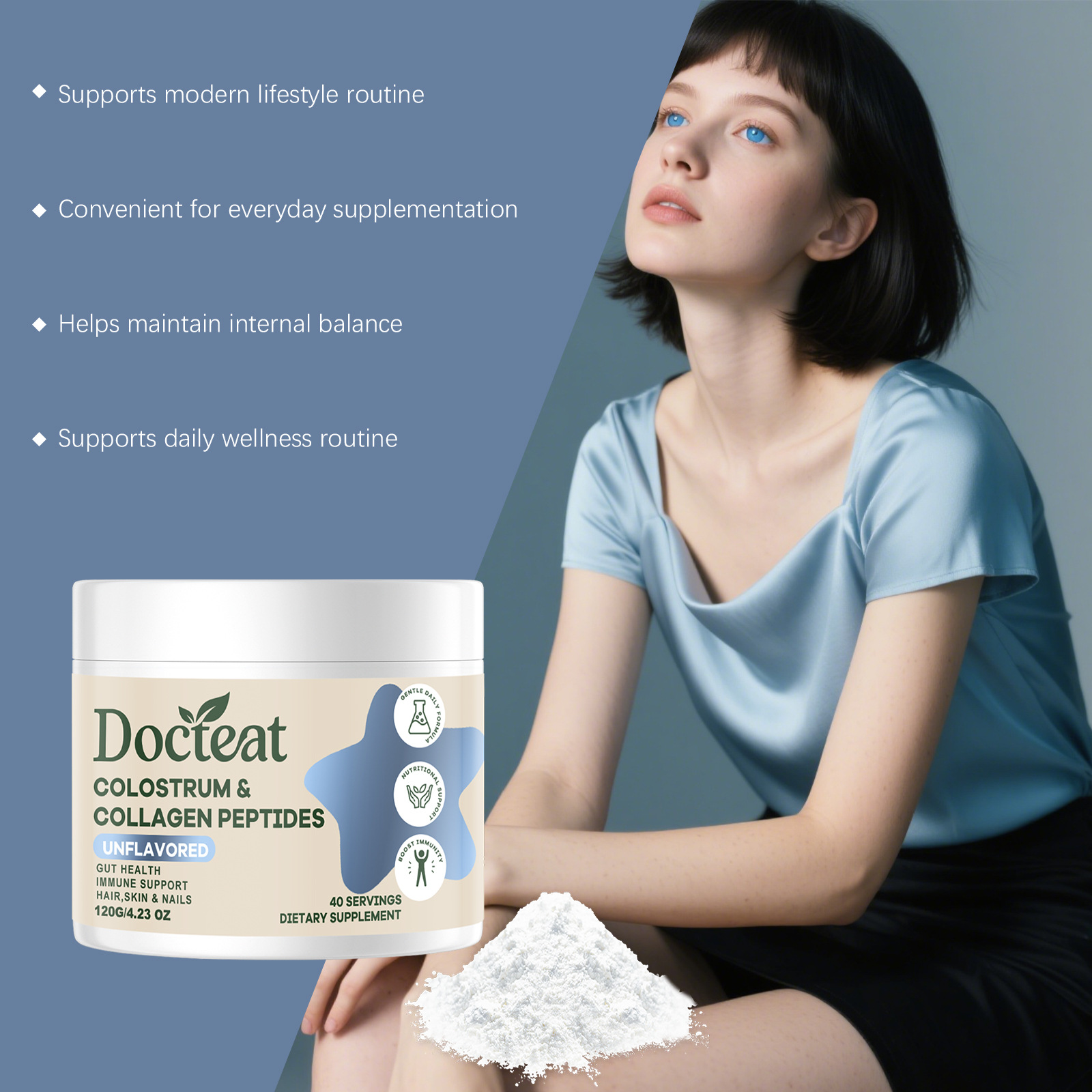 Порошок коровьего молозива с к – обзор и цена Colostrum Bovine Powder